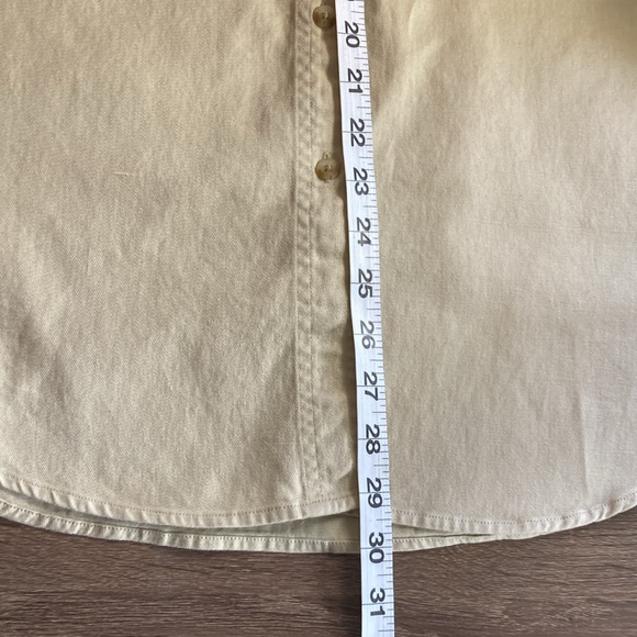 Vintage Women’s Quizz Again Floral Embroidered ButtonDown Denim Khaki Boho Shirt - Picture 6 of 7